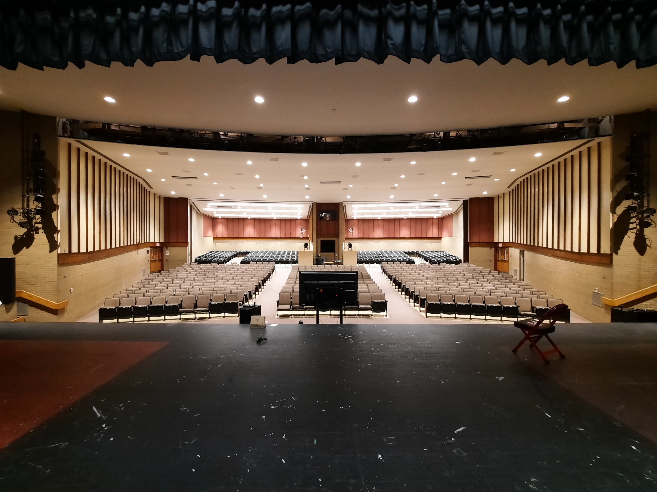 Peters Township Middle School stage | West PA Systems 